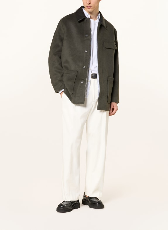 Calvin Klein MELTON Jacket DARK GREEN