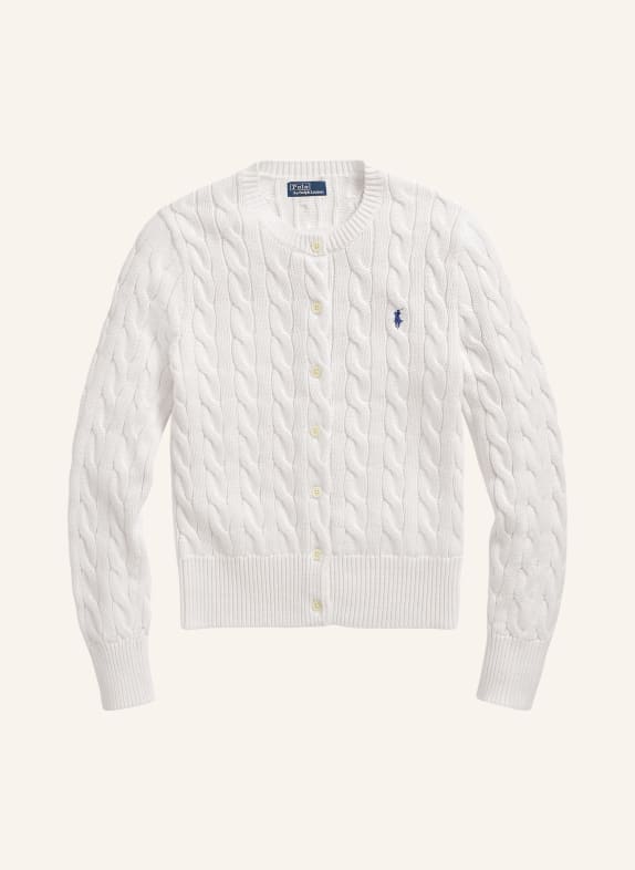 POLO RALPH LAUREN Strickjacke WEISS