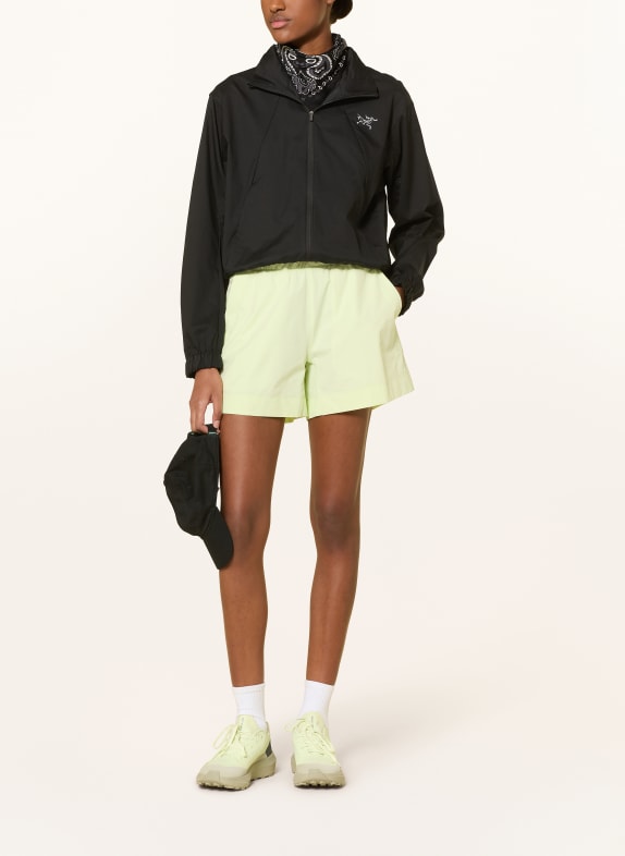 ARC'TERYX Funktionsjacke NAYA CROPPED STOWHOOD SCHWARZ