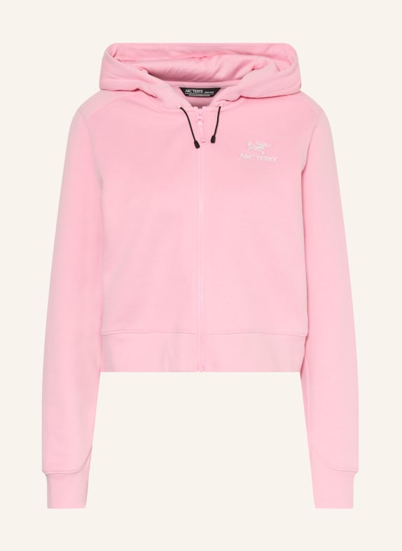 ARC'TERYX Veste sweat EMBLEM CROP ROSE