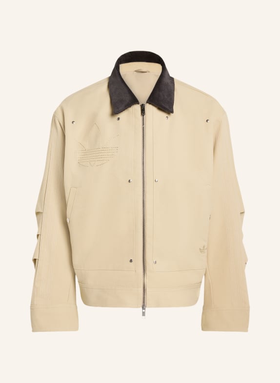 adidas Originals Overjacket ESSENTIALS BEIGE / DUNKELGRAU