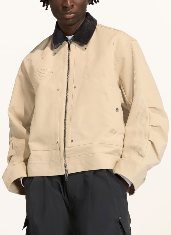 adidas Originals Overjas ESSENTIALS BEIGE / DONKERGRIJS