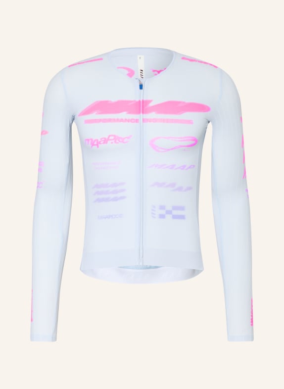 MAAP Fietsshirt BETA PRO AERO LS LICHTBLAUW / PAARS / ROZE