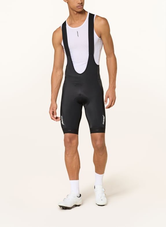 MAAP Fietsbroek TRAINING BIB 3.0 met bretels en gewatteerd inzetstuk ZWART
