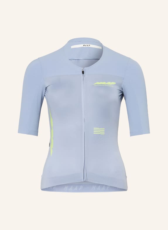 MAAP Tricou de ciclism ECLIPSE PRO RACE ALBASTRU DESCHIS / VERDE NEON