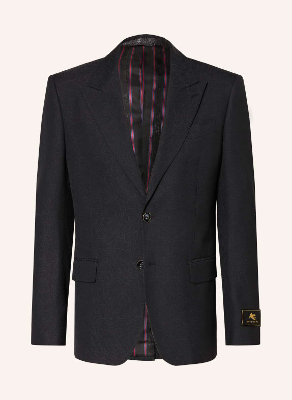 ETRO Sacou de costum Slim Fit din jacquard N0000 BLACK
