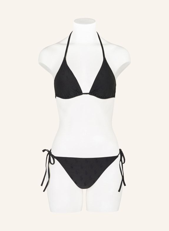 POLO RALPH LAUREN Triangel-Bikini-Top SCHWARZ