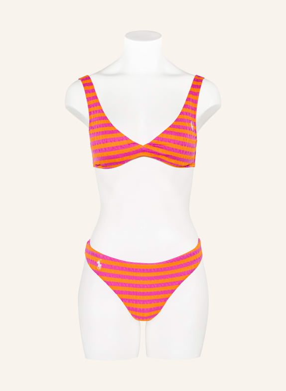 POLO RALPH LAUREN Top de bikini tip bustieră MISSY SEPARATE ROZ / PORTOCALIU