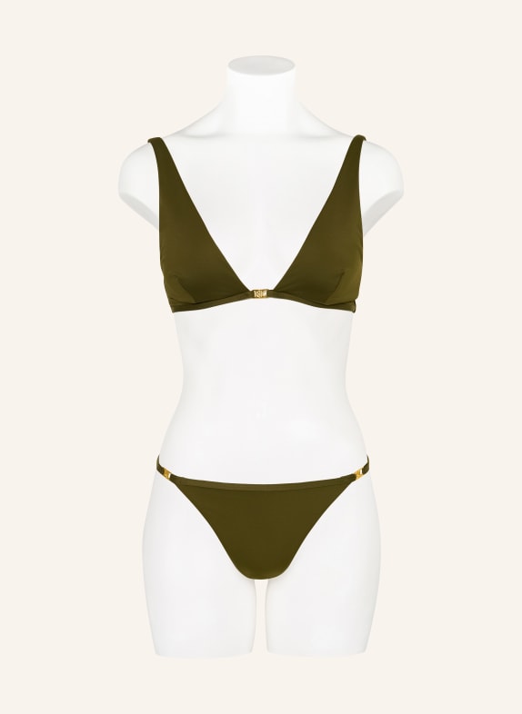 LAUREN RALPH LAUREN Triangle Bikini Bottoms BEACH CLUB SOLIDS OLIVE