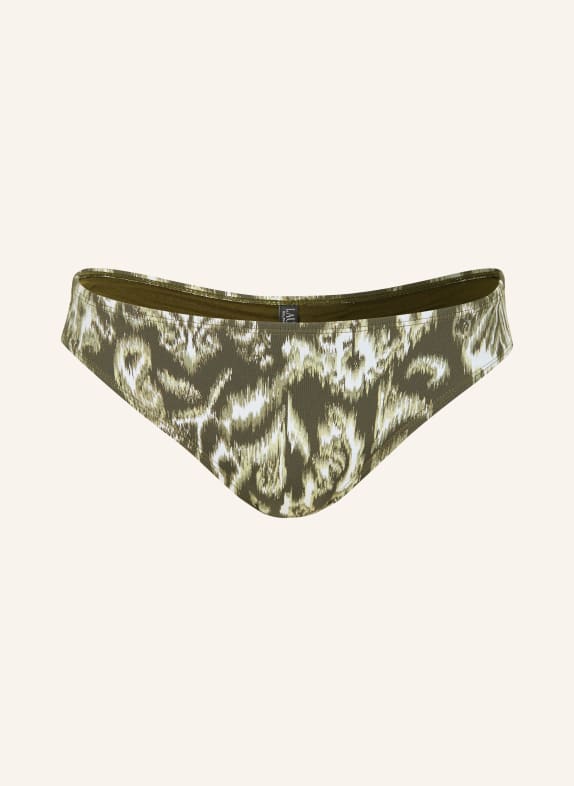 LAUREN RALPH LAUREN Basic Bikini Bottoms WARP FLORAL KHAKI / OLIVE / WHITE