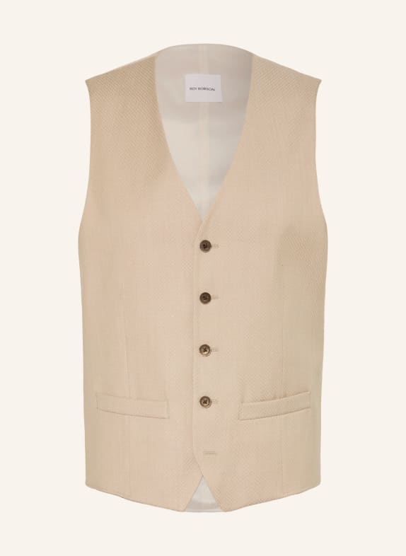 ROY ROBSON Anzugweste Extra Slim Fit A250 LIGHT BROWN