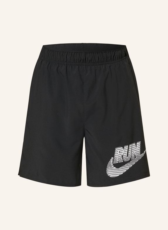 Nike Běžecké šortky 2 v 1 CHALLENGER ČERNÁ / BÍLÁ