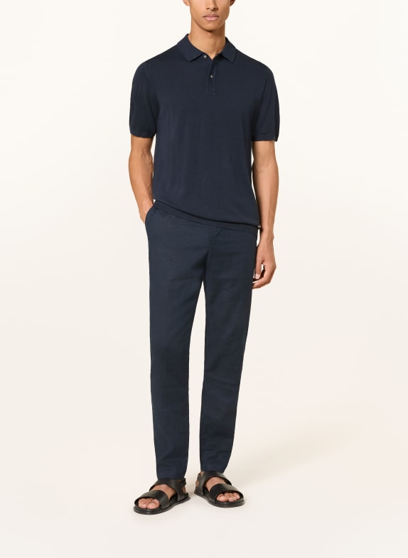 ROY ROBSON Gebreid poloshirt DONKERBLAUW