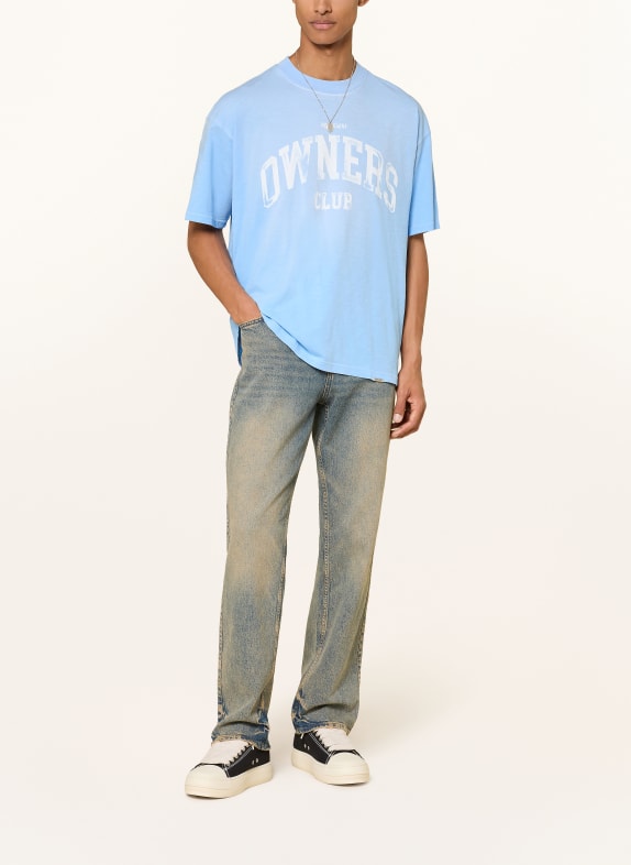 REPRESENT T-shirt LICHTBLAUW / WIT