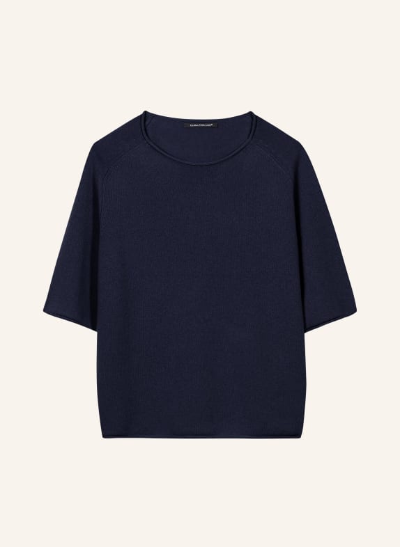 LUISA CERANO Tricou din tricot ALBASTRU ÎNCHIS