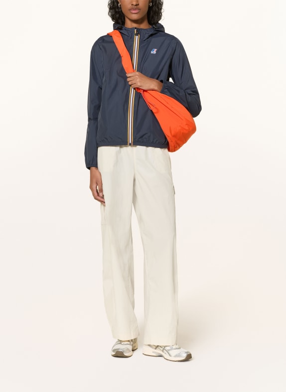 K-WAY Veste de pluie LE VRAI 4.0 CLAUDETTE BLEU FONCÉ / ORANGE / JAUNE