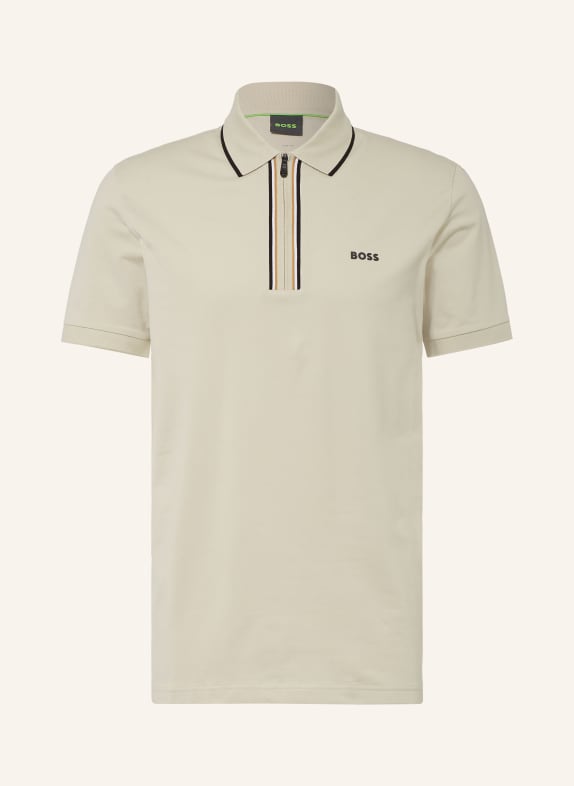 BOSS PHILIX jersey polo shirt BEIGE / LIGHT BROWN / BLACK