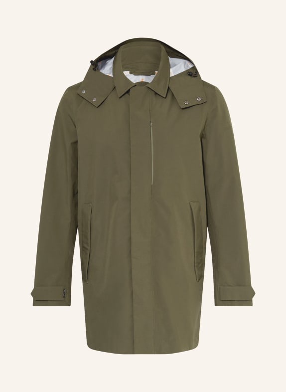 SAVE THE DUCK BATTERSEA parka with detachable hood KHAKI