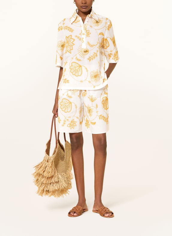 ERES Shorts CHANDRA mit Lochspitze CREME / GOLD