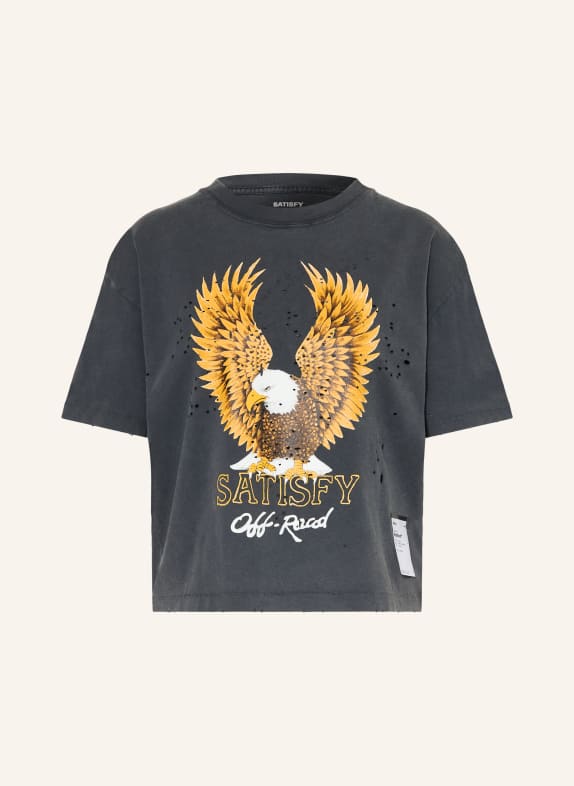 SATISFY Tricou de alergare MOTHTECH™ NEGRU