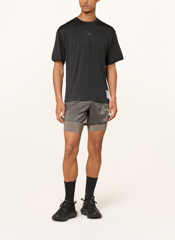 SATISFY Hardloopshirt AURALITE™ PLEATED ZWART