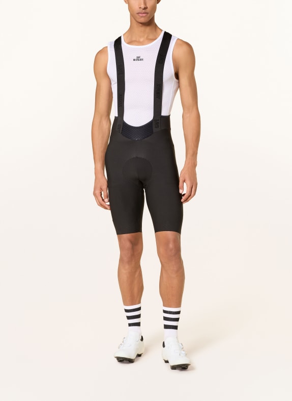 CAFÉ DU CYCLISTE Fietsbroek FREIDA met bretels en gewatteerd inzetstuk ZWART