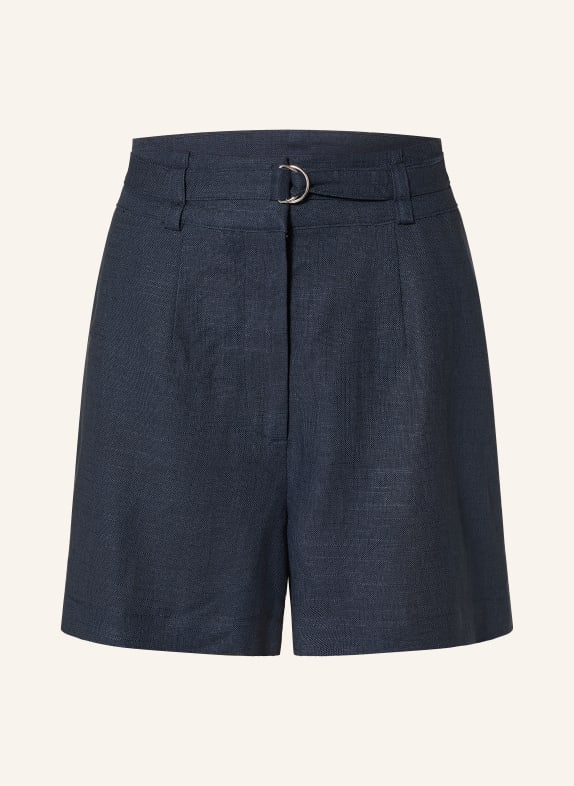 Y.A.S. Linen shorts DARK BLUE