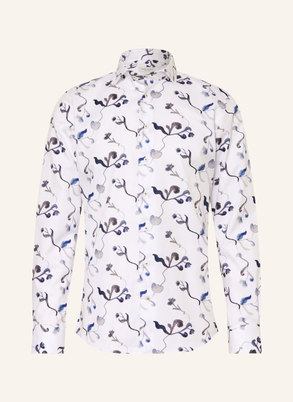 PROFUOMO Hemd Slim Fit BLAU / WEISS / SCHWARZ