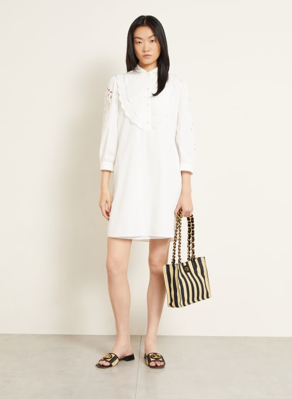 VALENTINO GARAVANI Shopper LASEINE SMALL SCHWARZ / GOLD / HELLGELB