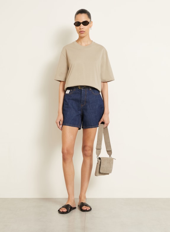 AMI PARIS Skuldertaske TAUPE / SØLV