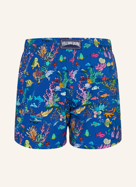 VILEBREQUIN Zwemshort AQUARIUM BLAUW / LICHTGEEL / TURQUOISE