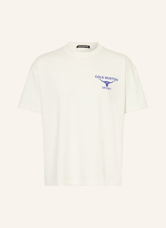COLE BUXTON LONGHORN T-shirt CREAM / DARK BLUE