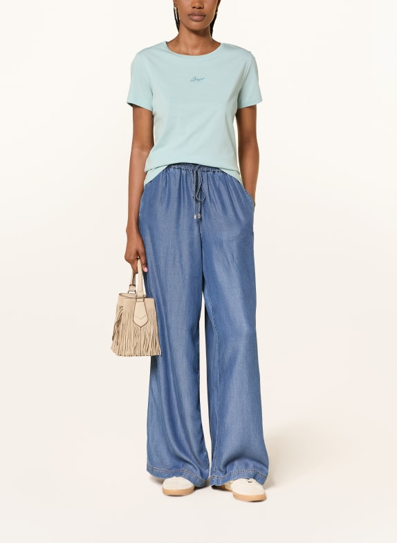 BOSS T-shirt ELOVE TURQUOISE
