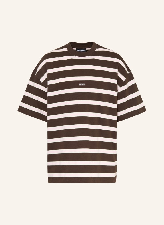 WRSTBHVR T-shirt SETTO BROWN / LIGHT PINK / WHITE