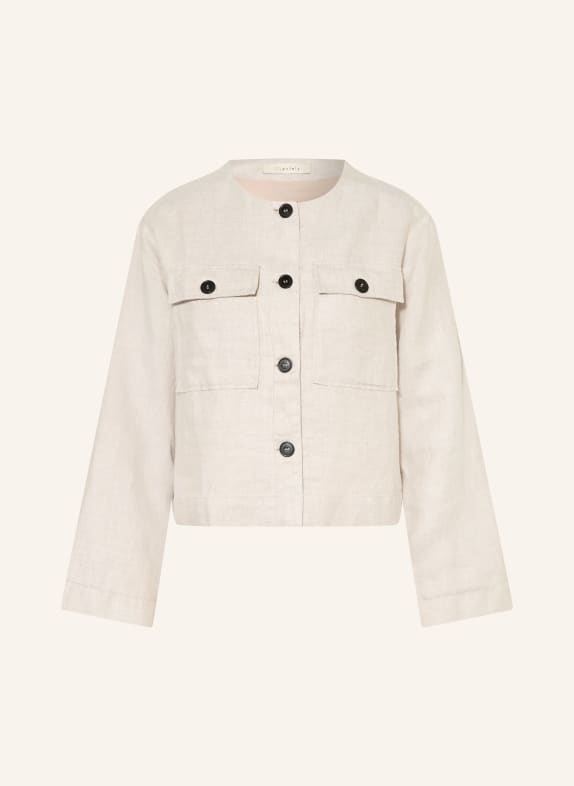 lilienfels Linen jacket with glitter thread BEIGE
