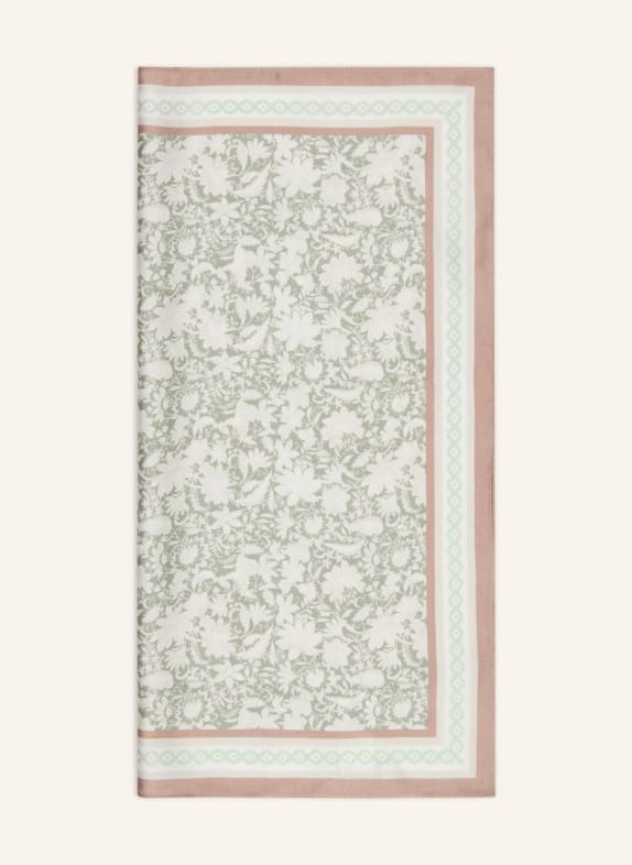 Marc O'Polo Scarf GREEN / CAMEL / WHITE