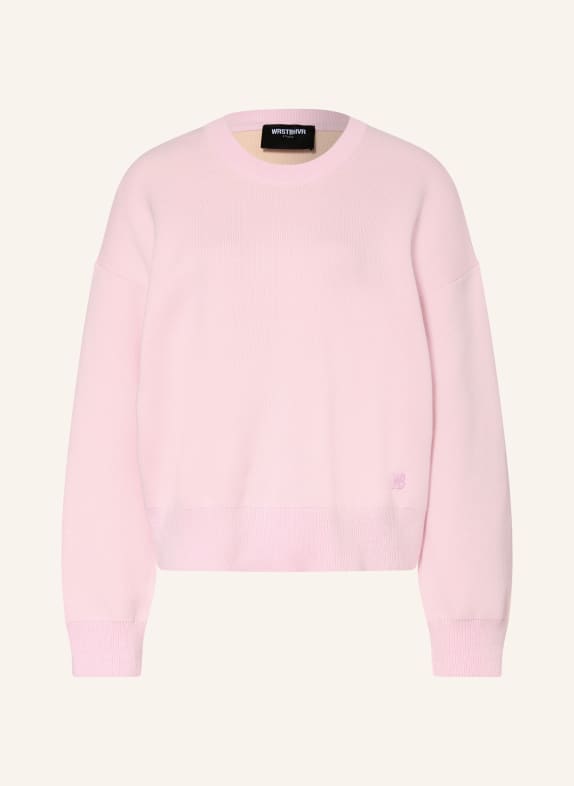 WRSTBHVR Pullover GARM ROSA / HELLGELB