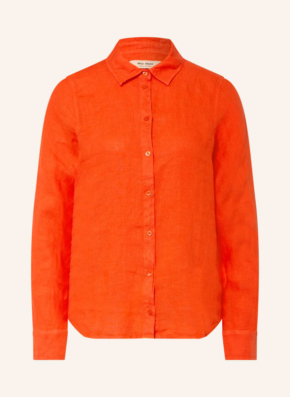 MOS MOSH Hemdbluse MMMARTINA aus Leinen ORANGE