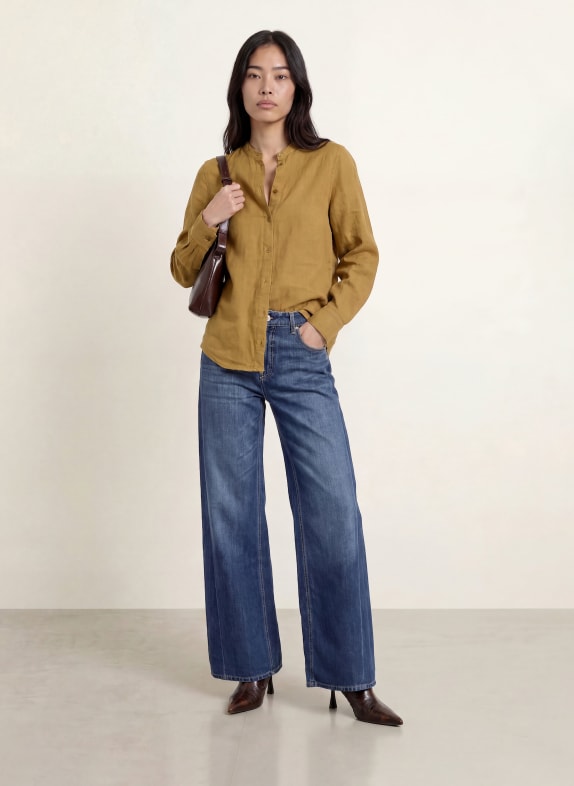 MOS MOSH Linnen blouse MMARTINA KAKI