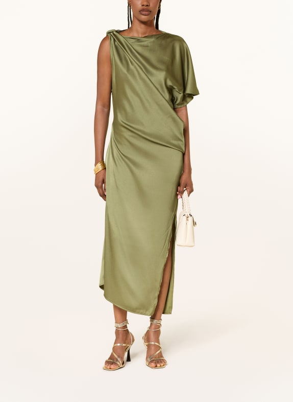 REISS Satin dress KENZIE GREEN