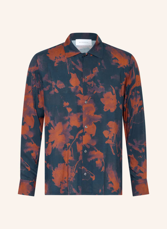 BALDESSARINI Slim-fit shirt DARK BLUE / DARK ORANGE