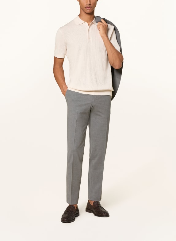 BALDESSARINI Gebreid poloshirt met zijde CRÈME