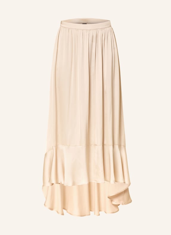 BOSS VESTA Satin Skirt LIGHT BROWN