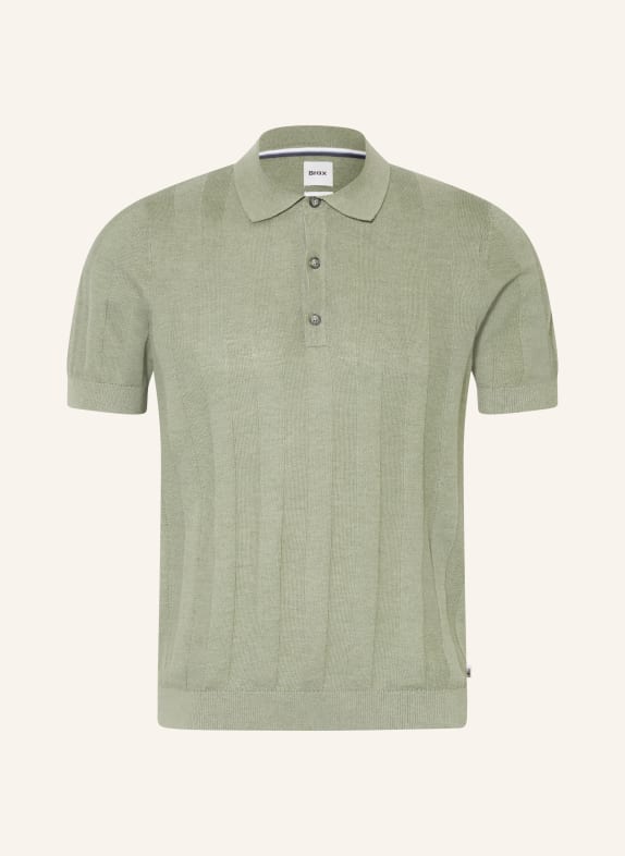 BRAX PASCAL Knit Polo Shirt GREEN