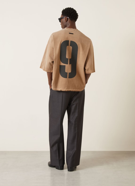 FEAR OF GOD Oversized shirt LICHTBRUIN / DONKERGRIJS