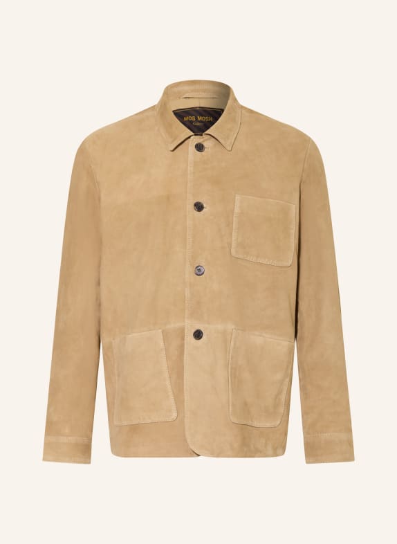 MOS MOSH Gallery Lederjacke MMGCONOR CAMEL