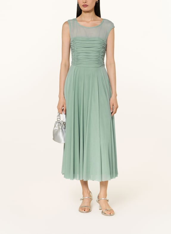 SWING Cocktailkleid aus Mesh HELLGRÜN
