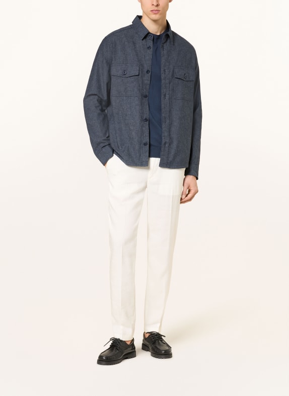 OLYMP Overshirt Regular Fit MØRKEBLÅ