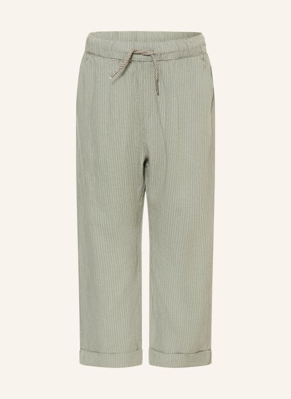 HUST and CLAIRE HCGARRY Pants OLIVE / WHITE
