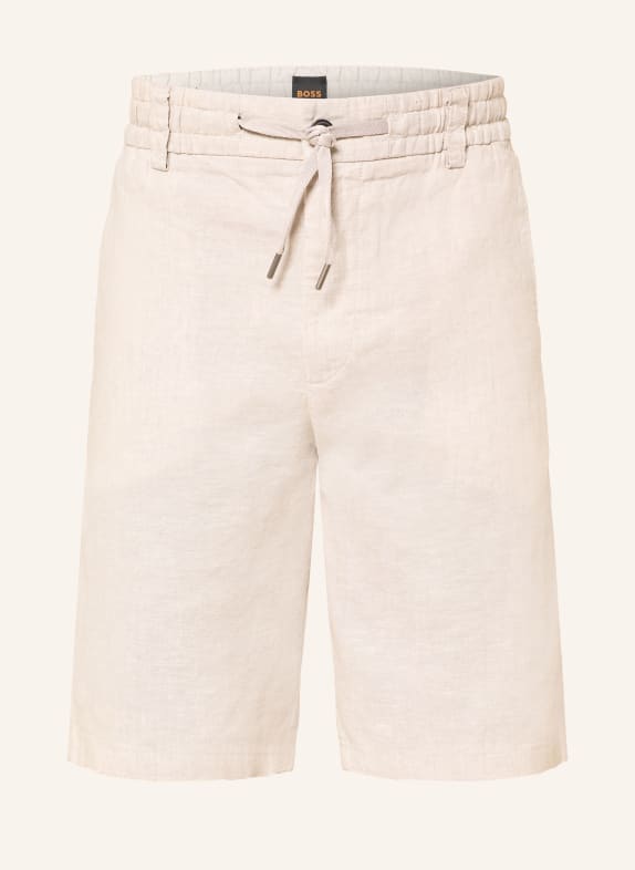 BOSS Chinoshorts CHINO Tapered Fit met linnen BEIGE